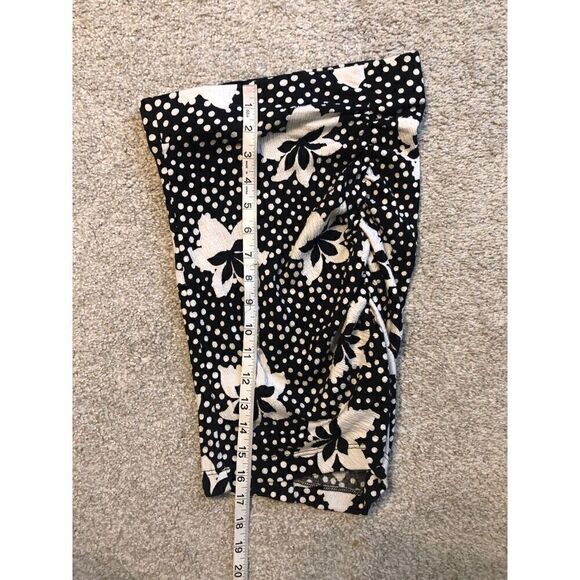 Brand New Anthropologie Porridge Ruched Knit Black & White Mini Skirt XS - Picture 7 of 10